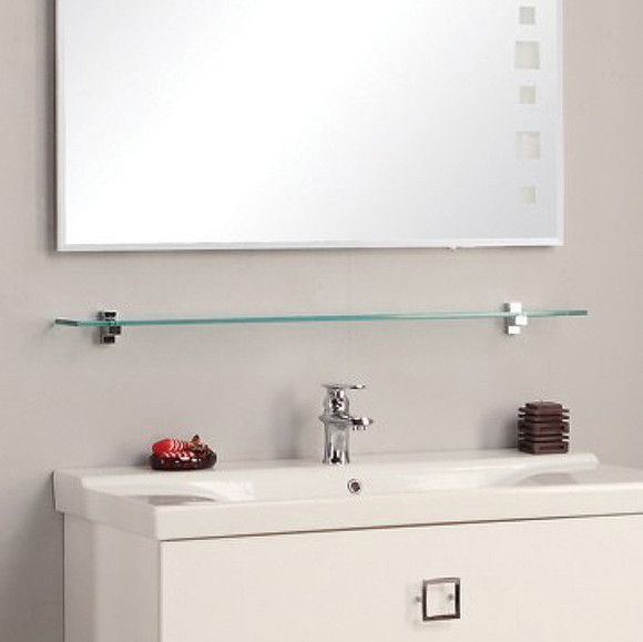 Стеклянная полка Aquaton 95 1A110403XX010 Хром