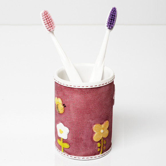 Стакан для зубных щеток WasserKRAFT Ammer K-6428 Розовый матовый Стакан для зубных щеток WasserKRAFT Ammer K-6428 Розовый матовый