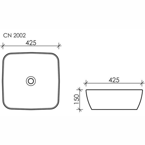 Раковина Ceramicanova Form 42 CN2002 Белая Раковина Ceramicanova Form 42 CN2002 Белая
