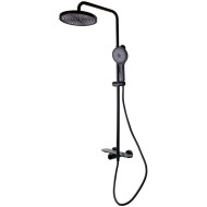 Душевая система Bronze de Luxe Icon 80112CB Черная матовая