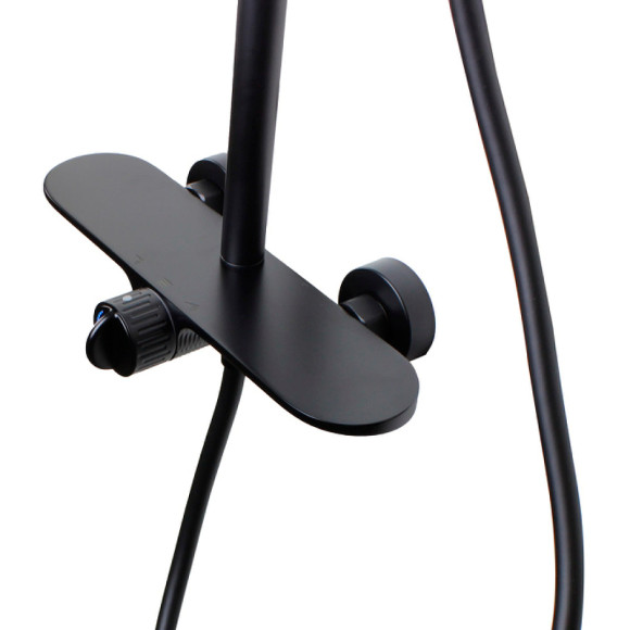 Душевая система Bronze de Luxe Icon 80112CB Черная матовая