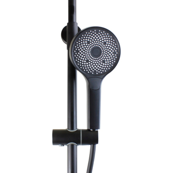 Душевая система Bronze de Luxe Icon 80112CB Черная матовая