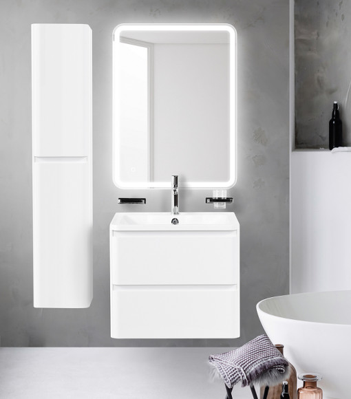 Тумба под раковину BelBagno 70 ALBANO-700-2C-SO-BL подвесная Bianco Lucido