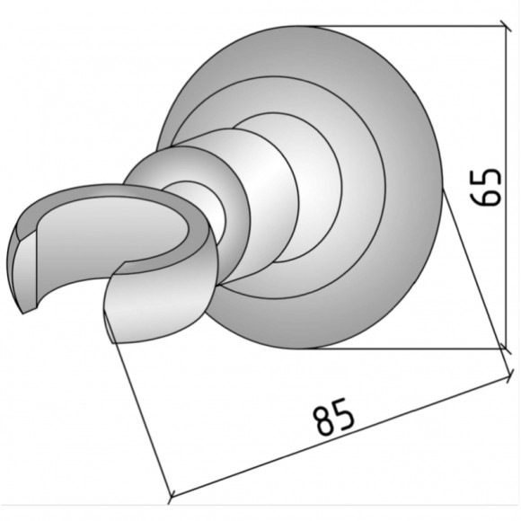 Держатель ручного душа Boheme Medici 619 Бронза