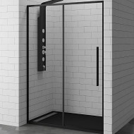 Душевая дверь в нишу RGW Stilvoll SV-12-B 110 профиль Черный стекло прозрачное