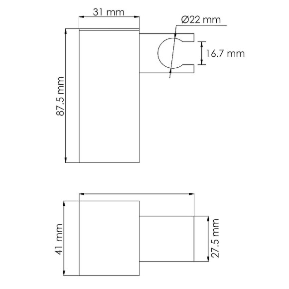 Держатель ручного душа WasserKRAFT A321 Никель Держатель ручного душа WasserKRAFT A321 Никель