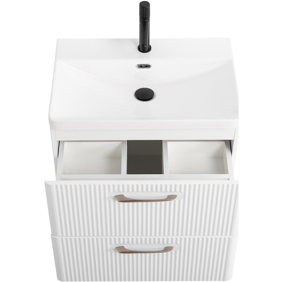 Тумба под раковину BelBagno Due 50 DUE-500-2C-SO-BL-P подвесная Bianco Lucido
