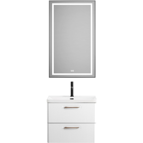 Тумба под раковину BelBagno Due 50 DUE-500-2C-SO-BL-P подвесная Bianco Lucido