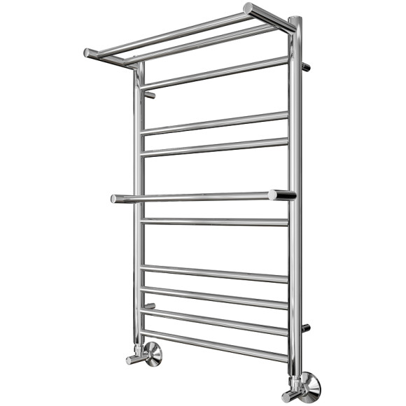 Водяной полотенцесушитель Aquatek Альфа П10 500x800 AQ RRP1080CH с полкой Хром