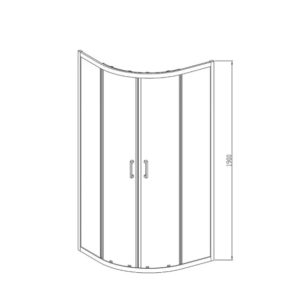 Душевой уголок Vincea Alpha 80x80 VSQ-3AL800CL профиль Хром стекло прозрачное