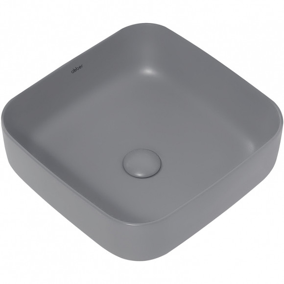 Раковина-чаша Abber Rechteck 39 AC2211MG Серая матовая
