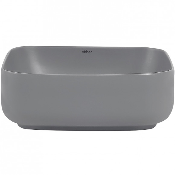 Раковина-чаша Abber Rechteck 39 AC2211MG Серая матовая