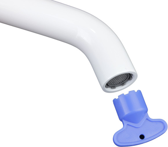 Смеситель для раковины Bronze de Luxe Scandi 1451W Белый глянцевый