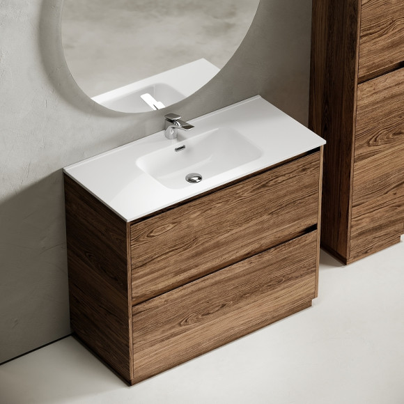 Тумба под раковину Sancos Libra Floor 100 LB100FECH Дуб чарльстон Тумба под раковину Sancos Libra Floor 100 LB100FECH Дуб чарльстон