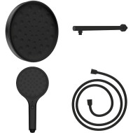 Комплект верхнего и ручного душа Vincea Inspire VSHH-3I2AHMB Черный матовый