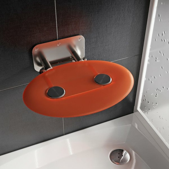 Сиденье для душа Ravak Ovo P II Orange B8F0000050 Прозрачно-оранжевое Нержавеющая сталь Сиденье для душа Ravak Ovo P II Orange B8F0000050 Прозрачно-оранжевое Нержавеющая сталь