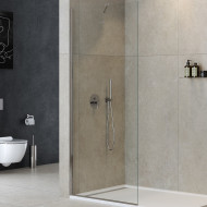 Душевая перегородка Cezares Liberta 100 LIBERTA-L-1-TB-100-C-Cr профиль Хром стекло прозрачное