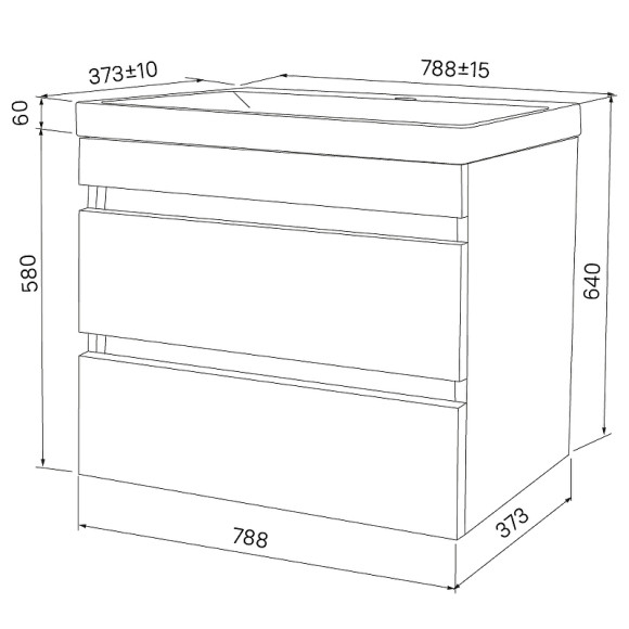 Тумба с раковиной Iddis Zodiac 80 ZOD8CB0i95K подвесная Белая
