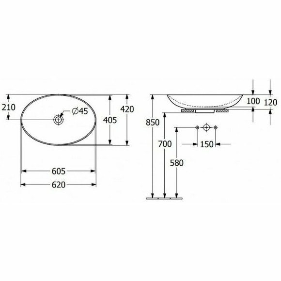 Раковина-чаша Villeroy&Boch Loop & Friends 62 4A480001 Альпийский белый Раковина-чаша Villeroy&Boch Loop & Friends 62 4A480001 Альпийский белый