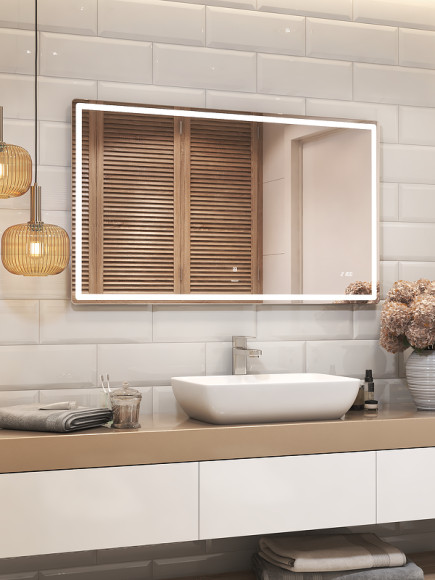 Зеркало Vigo Geometry Comfort 120 z.GEO.120.Comfort с подсветкой с сенсорным выключателем Зеркало Vigo Geometry Comfort 120 z.GEO.120.Comfort с подсветкой с сенсорным выключателем