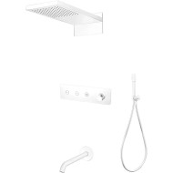 Душевая система Boheme Fusion 130-2-MW Белая матовая