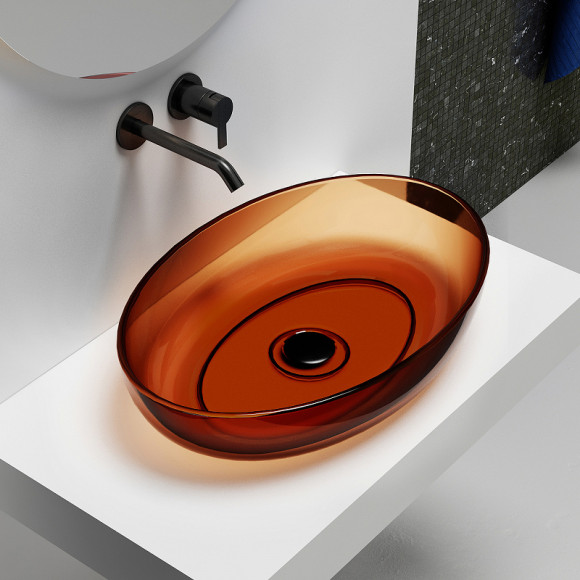 Раковина-чаша Abber Kristall 60 AT2801Opal Коричневая Раковина-чаша Abber Kristall 60 AT2801Opal Коричневая