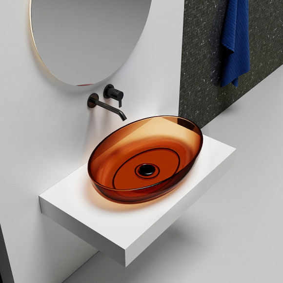 Раковина-чаша Abber Kristall 60 AT2801Opal Коричневая Раковина-чаша Abber Kristall 60 AT2801Opal Коричневая