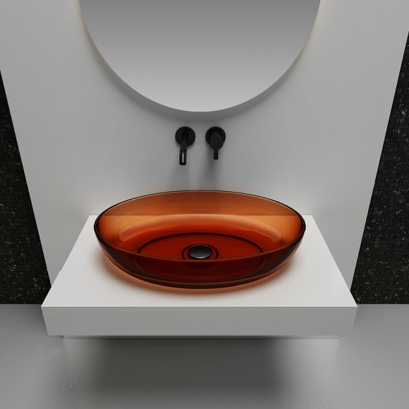 Раковина-чаша Abber Kristall 60 AT2801Opal Коричневая Раковина-чаша Abber Kristall 60 AT2801Opal Коричневая