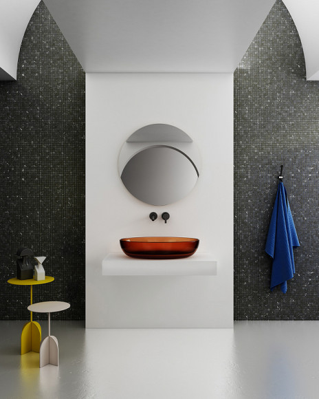 Раковина-чаша Abber Kristall 60 AT2801Opal Коричневая Раковина-чаша Abber Kristall 60 AT2801Opal Коричневая