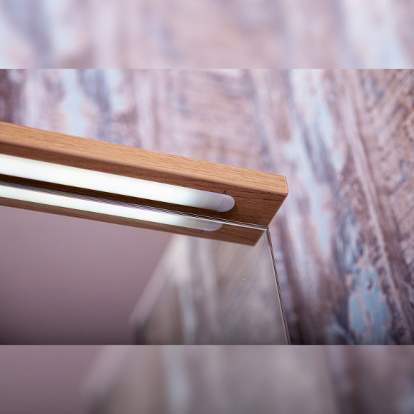 Зеркальный шкаф Бриклаер Форест 50 4627125414701 с подсветкой Дуб золотой Антрацит Зеркальный шкаф Бриклаер Форест 50 4627125414701 с подсветкой Дуб золотой Антрацит