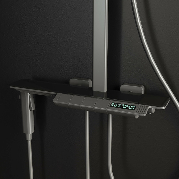 Душевая система RGW Shower Panels SP-35Gr 51140135-11 с термостатом Серая