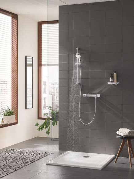 Смеситель для душа Grohe Grohtherm 1000 Performance 34827000 с термостатом Хром Смеситель для душа Grohe Grohtherm 1000 Performance 34827000 с термостатом Хром