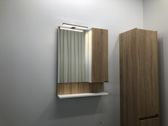 Зеркало со шкафом Comforty Рига 60 00004142211 Дуб сонома Зеркало со шкафом Comforty Рига 60 00004142211 Дуб сонома