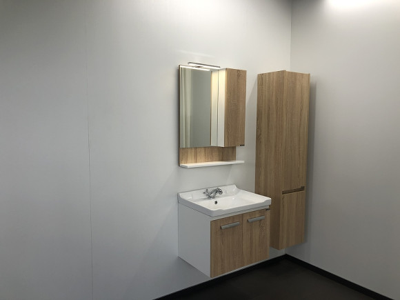 Зеркало со шкафом Comforty Рига 60 00004142211 Дуб сонома Зеркало со шкафом Comforty Рига 60 00004142211 Дуб сонома