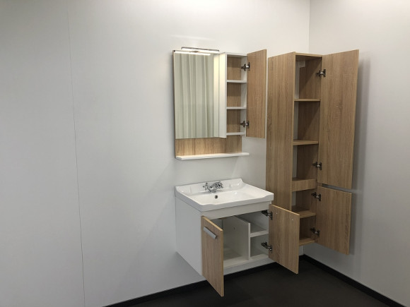 Зеркало со шкафом Comforty Рига 60 00004142211 Дуб сонома Зеркало со шкафом Comforty Рига 60 00004142211 Дуб сонома