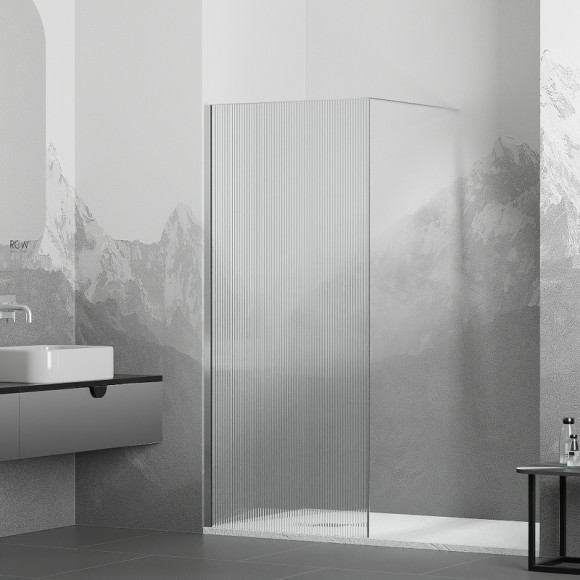 Душевая перегородка RGW Walk In WA-08 60 06100806-151 профиль Хром стекло ребристое Душевая перегородка RGW Walk In WA-08 60 06100806-151 профиль Хром стекло ребристое