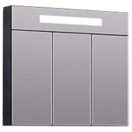 Зеркальный шкаф Opadiris Кристалл 90 00-00003653 с подсветкой Антрацит