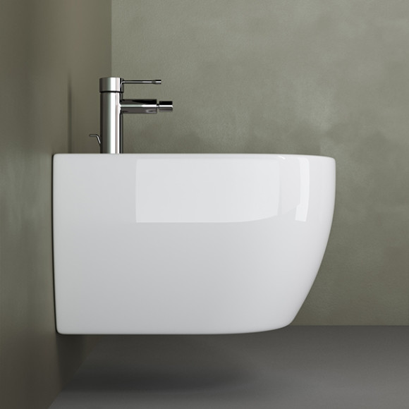 Биде Ceramicanova Play CN3002 подвесное Белое