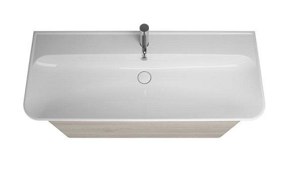 Тумба с раковиной Burgbad Iveo 120 SFEN120F2834G0161C0001*1 подвесная Дуб фланелевый