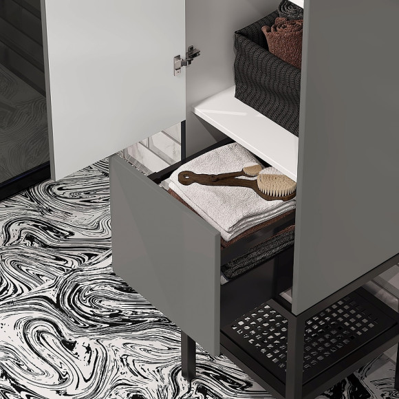 Шкаф пенал Opadiris Треви 35 L 00-00003861 Серый матовый Шкаф пенал Opadiris Треви 35 L 00-00003861 Серый матовый