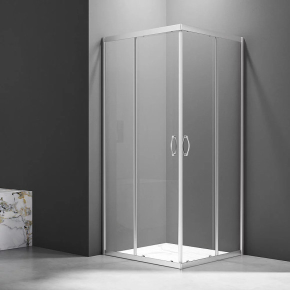 Душевой уголок Veconi Rovigo RV-101 80х80 RV101-80-01-C5 профиль Хром стекло прозрачное Душевой уголок Veconi Rovigo RV-101 80х80 RV101-80-01-C5 профиль Хром стекло прозрачное