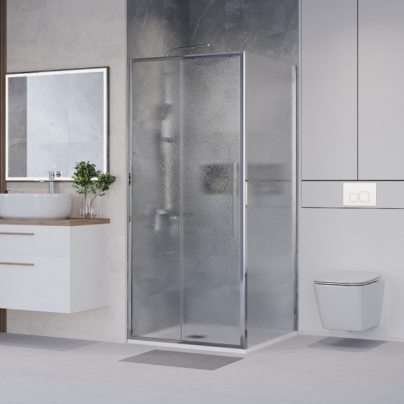 Душевой уголок Niagara Nova 90х80 NG-65-9CH-CH80-34 профиль Хром стекло шиншилла Душевой уголок Niagara Nova 90х80 NG-65-9CH-CH80-34 профиль Хром стекло шиншилла