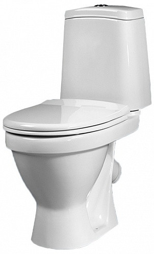 Унитаз-компакт Sanita Лада эконом WC.CC/Lada/1-P/WHT.G/S1 с бачком и сиденьем