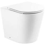 Унитаз BelBagno Flay-R BB1003CBR/BB870SC приставной с сиденьем Микролифт Унитаз BelBagno Flay-R BB1003CBR/BB870SC приставной с сиденьем Микролифт