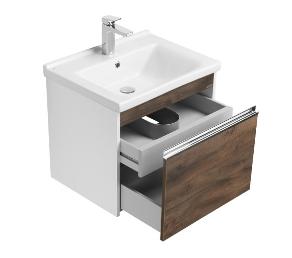 Тумба под раковину Aquaton Капри 60 1A230101KPDB0 подвесная Таксония темная