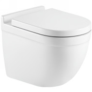 Унитаз AQUAme AQM2010 подвесной Белый глянец с сиденьем Микролифт