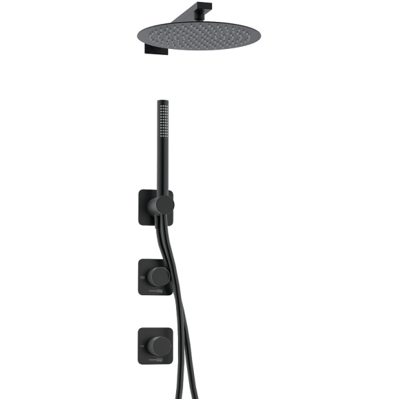 Душевая система WasserKRAFT Fulda A5251.299.219.258.302.242.217 Черная матовая