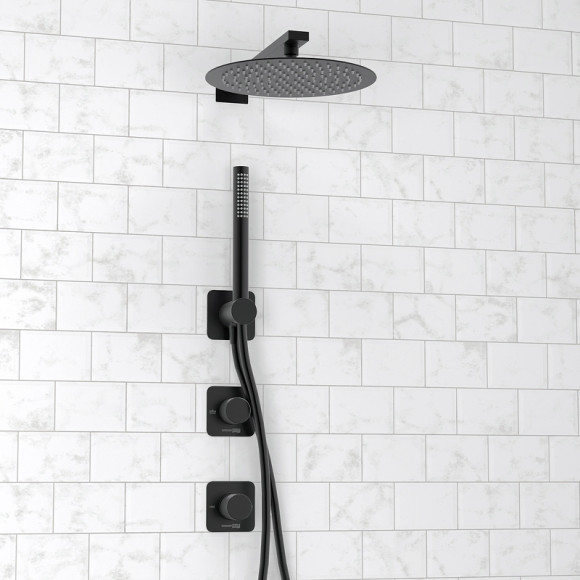 Душевая система WasserKRAFT Fulda A5251.299.219.258.302.242.217 Черная матовая