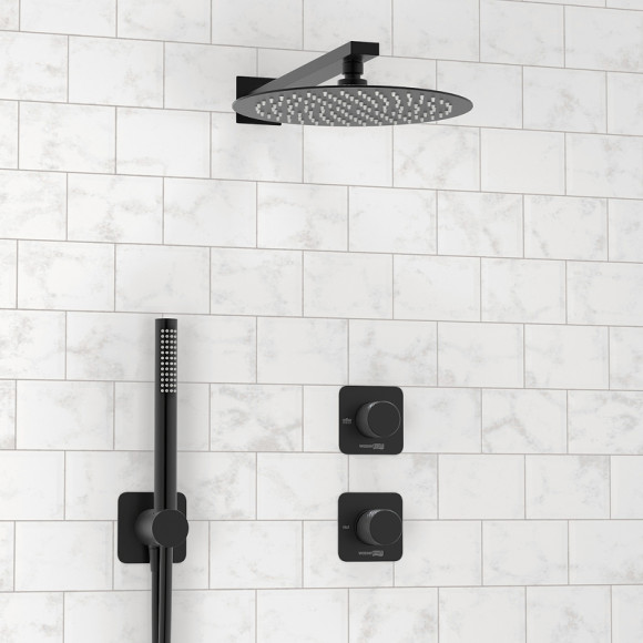 Душевая система WasserKRAFT Fulda A5251.299.219.258.302.242.217 Черная матовая