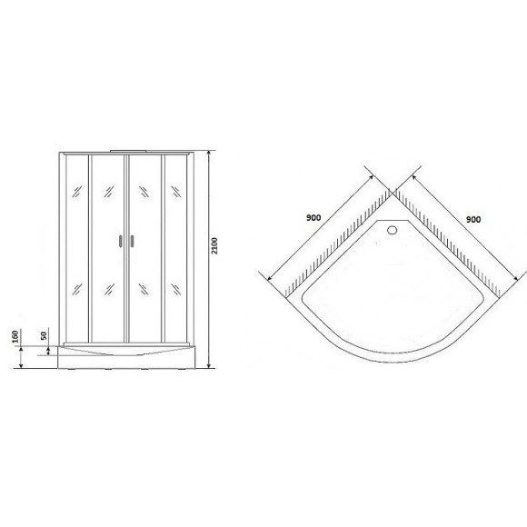 Душевая кабина Niagara Premium 90x90 NG-6001-01G с гидромассажем Душевая кабина Niagara Premium 90x90 NG-6001-01G с гидромассажем